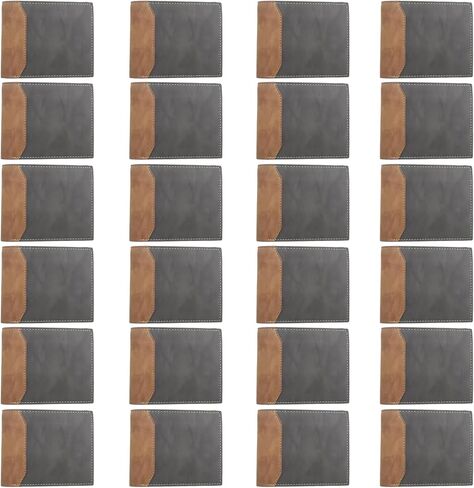 24 Pcs Leather Photo Wallets for Men Bulk-PU Leather Bifold Wallets for DIY/Dad Husband Son/Employees Coworkers/Father's Day/Graduation/Teacher Appreciation/Retirement/Birthday Gifts(Black) in Saudi Arabia