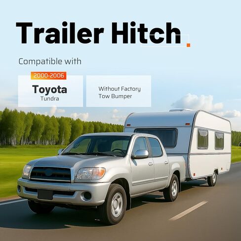 وصلة سحب المقطورة من الفئة 3، جهاز استقبال 2 بوصة متوافق مع تويوتا تندرا 2000-2006 (بدون مصد سحب المصنع) in Kuwait