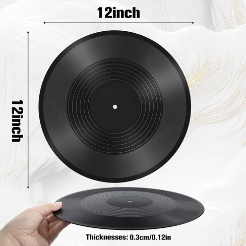 6 عبوات من سجلات الفينيل الفارغة، غطاء ألبوم CD مزيف مقاس 12 بوصة، طقم ملصق جداري من الفينيل العتيق، سجلات ديكور جمالية لغرفة النوم، ديكور DIY لتزيين حفلات موسيقى الروك أند رول in Kuwait