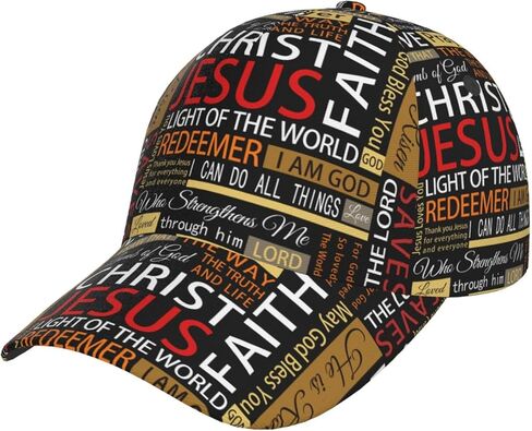 يسوع قبعة بيسبول المسيحية سائق شاحنة قبعة عيد الفصح القبعات الدين Snapback قبعة قابل للتعديل للنساء الرجال in Saudi Arabia