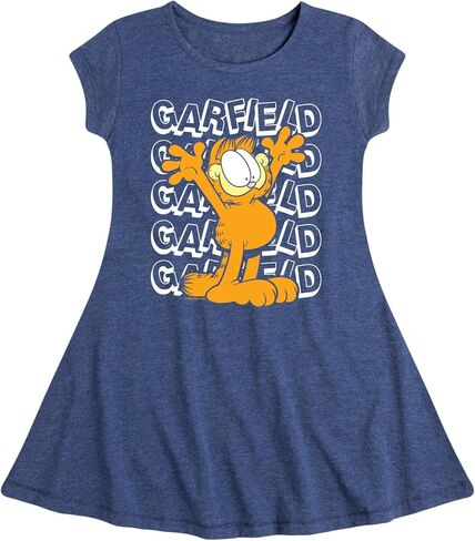 HYBRID APPAREL - Garfield - Garfield Repeated - Toddler & Youth Girls Fit & Flare Dress in Saudi Arabia