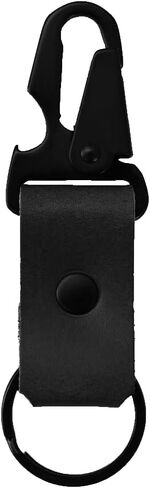 سلسلة مفاتيح فتاحة الزجاجات من American Bench Craft - سلسلة مفاتيح تكتيكية سوداء اللون - سلسلة مفاتيح من الجلد المحبب بالكامل مصنوعة في الولايات المتحدة الأمريكية in Kuwait