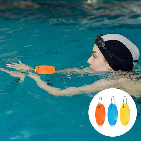 3 Pcs Foam Floating Keychain for Boat Keys, Oval Shaped Bright Color Floating Keychain Waterproof Surfboard Key Ring for Kayak, Sailing, Swiming, Fishing (Yellow, Orange, Sky Blue) in Kuwait