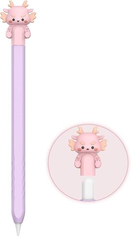 NIUTRENDZ Cute Bear Apple Pencil Case for Apple Pencil 2nd Generation Case Silicone Protective Cover Sleeve Skin Accessories (Strawberry Pink, Apple Pencil 2nd Generation) in Kuwait