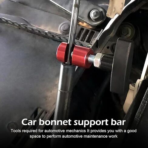 2PCS Car Hood Prop Struts Clamp, Metal Hood Strut Clamp, Adjustable Engine Hood Prop Tool, Portable 0.43" Lift Support Clamp, Universal for Tailgate Hatch Car Trunk in Saudi Arabia