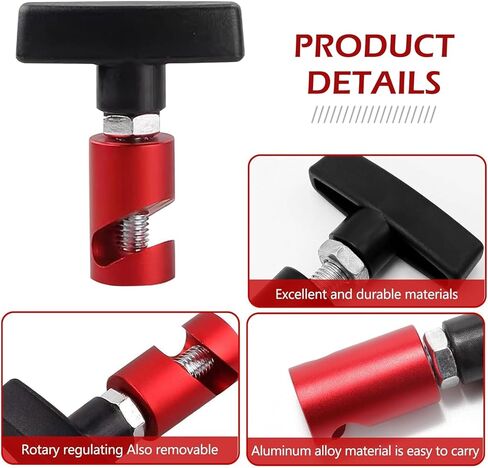 2PCS Car Hood Prop Struts Clamp, Metal Hood Strut Clamp, Adjustable Engine Hood Prop Tool, Portable 0.43" Lift Support Clamp, Universal for Tailgate Hatch Car Trunk in Saudi Arabia