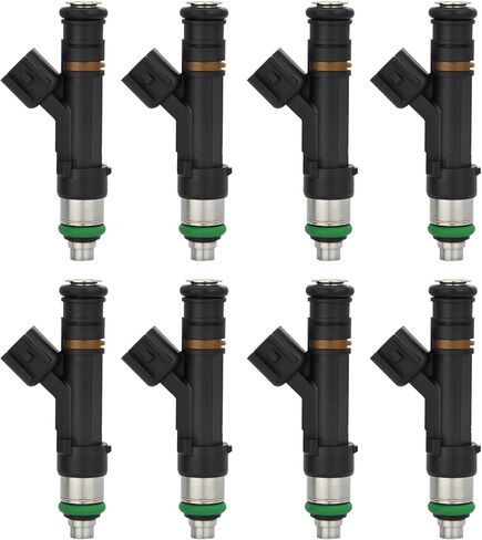 Fuel Injectors Compatible with Ford 2009-2014 E-150/E-250 & 2009-2016 E-350 Super Duty & 2010-2012 E-450 Super Duty V8 5.4L Replace# 0280158193, FJ1007, 9C2Z9F593A in Saudi Arabia