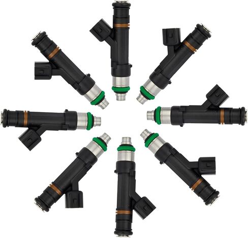 Fuel Injectors Compatible with Ford 2009-2014 E-150/E-250 & 2009-2016 E-350 Super Duty & 2010-2012 E-450 Super Duty V8 5.4L Replace# 0280158193, FJ1007, 9C2Z9F593A in Saudi Arabia