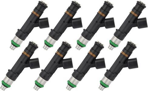 Fuel Injectors Compatible with Ford 2009-2014 E-150/E-250 & 2009-2016 E-350 Super Duty & 2010-2012 E-450 Super Duty V8 5.4L Replace# 0280158193, FJ1007, 9C2Z9F593A in Saudi Arabia