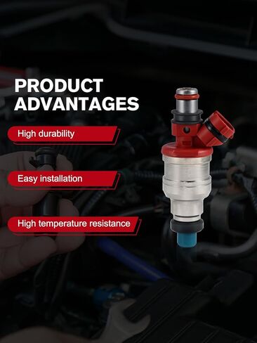 FJ522 حاقن الوقود 4 قطعة (2.4L L4 فقط) لتويوتا 4 عداء بيك اب DLX SR5 RN02 1989 1990 1991 1992 1993 1994 1995,23250-35040 2320974060 1955005440 in Saudi Arabia