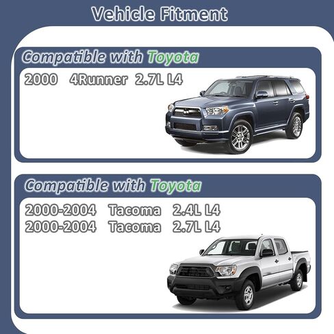 4PCS 3RZ-FE 2.7L Fuel Injectors,Compatible with/Toyota 2.7 Tacoma 2000-2004,Replaces: 23250-75080 in Kuwait