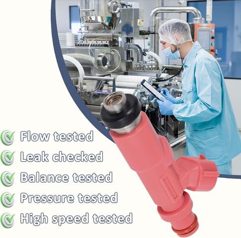 4PCS 3RZ-FE 2.7L Fuel Injectors,Compatible with/Toyota 2.7 Tacoma 2000-2004,Replaces: 23250-75080 in Kuwait