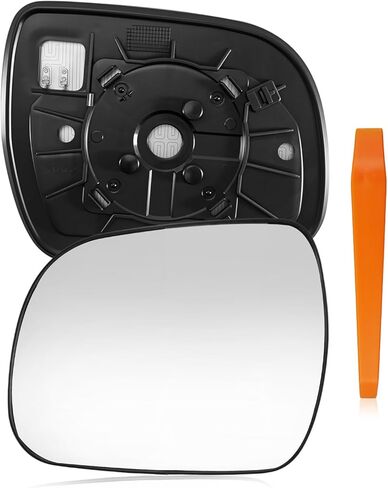 Heated Door Mirror Glass with Backing Plate Fit for Toyota Highlander 2008-2013, Left Driver Side Rearview Glass Replace 56471 8796148300 8796148340 in Saudi Arabia