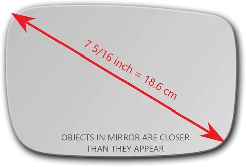 New Replacement Non-Blue Mirror Glass with Full Size Adhesive for Acura TL ZDX Passenger Side View Right RH in Saudi Arabia