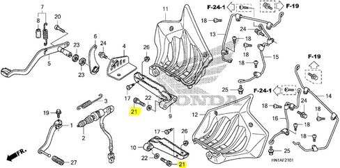 مجموعة مسامير ربط القدم OEM مكونة من 4 90181-HN1-000 متوافقة مع Honda Sportrax TRX400EX TRX450EX TRX400X TRX450ER TRX450R in Saudi Arabia