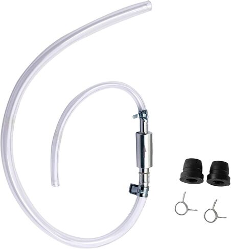 Brake Bleeder Hose Kit with One Way Check Valve, Universal Brake Bleeding Tool for Motorcycle Car Truck SUV, Includes Rubber Hoses Clamps Dust Caps for Brake Fluid Bleeder System in Kuwait