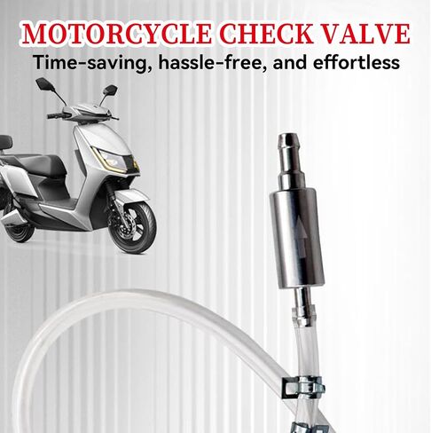 Brake Bleeder Hose Kit with One Way Check Valve, Universal Brake Bleeding Tool for Motorcycle Car Truck SUV, Includes Rubber Hoses Clamps Dust Caps for Brake Fluid Bleeder System in Kuwait