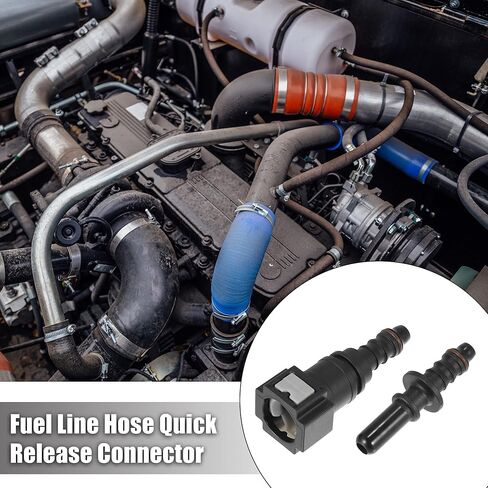 X AUTOHAUX 7.89 مللي متر SAE إلى 5/16 8 مللي متر مستقيم خط الوقود خرطوم الإفراج السريع موصل قطع خرطوم النايلون 2 قطعة in Kuwait