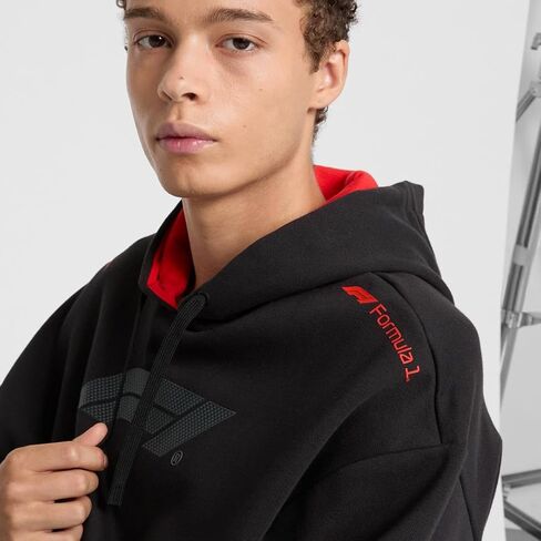 هودي رجالي من PUMA FORMULA 1 ESSENTIALS RELAXED، PUMA Black AH24، Medium in Saudi Arabia