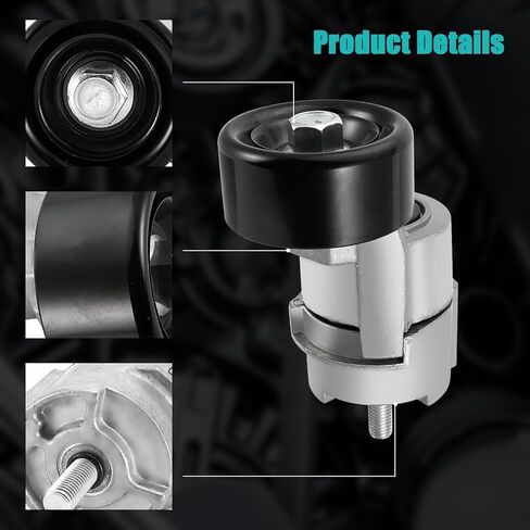 2528125000 Belt Tensioner Assembly with Pulley (2.0L 2.4L L4) For Hyundai Tucson 2010-2014,Sonata 2006-2014,Santa Fe 2010-2012,For Kia Forte 2010-2013,Forte5,Optima,Magentis,Rondo,Sportage in Saudi Arabia