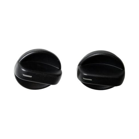 KarParts360 for Honda Accord 1990 1991 1992 1993 Temperature Control Knobs | 2 Pieces | Made of Plastic | Black | Push On Attachment Method | Replacement for 79581-SM4-003 in Saudi Arabia