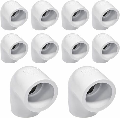 DSY 1/2 "الكوع 90 درجة 2 طريقة الزاوية اليمنى تركيب الأنابيب البلاستيكية (10 حزمة) in Kuwait