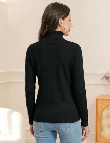 Arssm Womens Turtleneck Sweater Fleece Sherpa Lined Sweaters Thermal Knitted Pullover in Saudi Arabia
