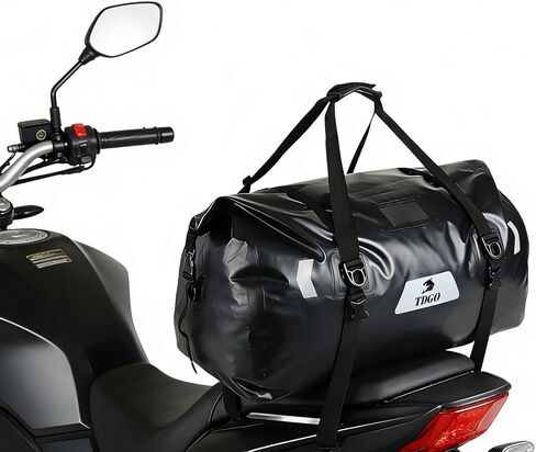 Waterproof Motorcycle Dry Bag – Duffle Tail Bag Soft Luggage,36L Motorcycle Saddle Bag with Air Valve & Quick-fixed Straps, Luggage Tail Bags ,Motor Seat Luggage Rack Storge Large Capacity Travel in Kuwait