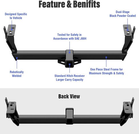 APS Rear Trailer Hitch, 2 inch Towing Hitch Receiver Class 3 Hitch Cover Included Compatible with Ford Edge 2015-2024 in Saudi Arabia