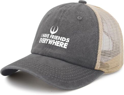 Funny Saying I Have Friends Everywhere Trucker Hats Running caps for Grandma in Saudi Arabia