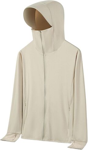 Sun Protection Clothing for Women Men Full Zip UPF 50 Sun Protection Hoodie Jacket Lightweight Fishing Hiking Shirt in Saudi Arabia