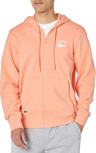 Lacoste Men's Hooded Print Zip Jacket in Saudi Arabia