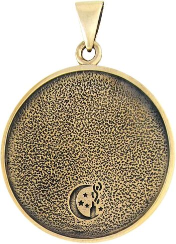 Moonlight Mysteries Bronze Seventh Pentacle of Saturn Talisman for Defense in Saudi Arabia