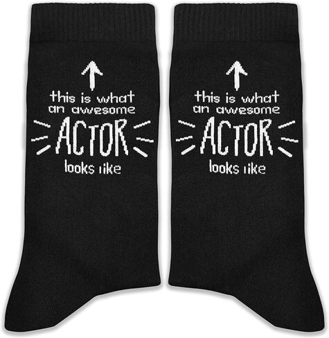 This Is What an Awesome Actor Looks Like Socks–Funny Theater Socks,Actor Gifts for Birthday. in Saudi Arabia