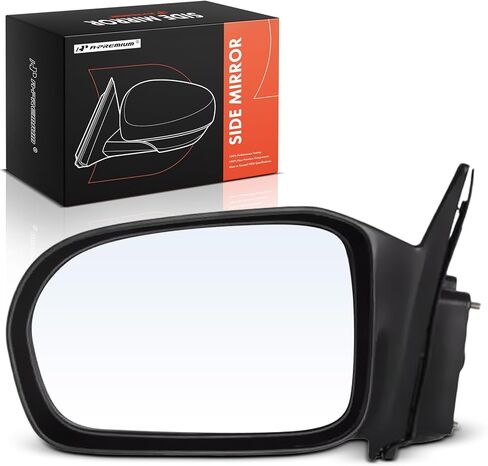 مرآة باب كهربائية جانبية للسائق من A-Premium - متوافقة مع Honda Civic 2001 2002 2003 2004 2005 - مرآة رؤية خلفية خارجية غير قابلة للتدفئة وغير قابلة للطي باللون الأسود in Saudi Arabia