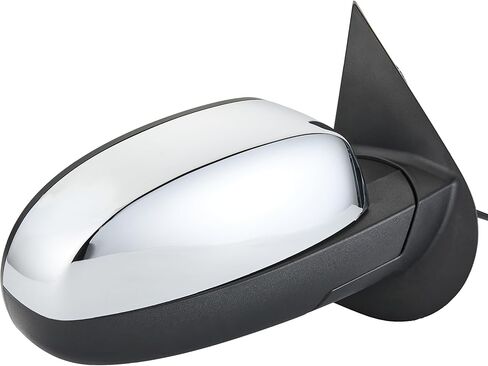 Side View Mirror Fit for 07-13 Chevy Silverado 1500 2500 HD 3500,for GMC Sierra,Yukon XL 1500-Black Power Heated Arrow Turn Signal Puddle Light Passenger Side Manual Folding Chrome Cover in Saudi Arabia
