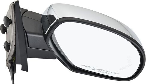 Side View Mirror Fit for 07-13 Chevy Silverado 1500 2500 HD 3500,for GMC Sierra,Yukon XL 1500-Black Power Heated Arrow Turn Signal Puddle Light Passenger Side Manual Folding Chrome Cover in Saudi Arabia