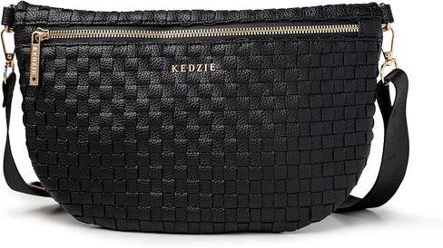 KEDZIE Terrace Woven Crossbody Bag Adjustable Strap Everyday Shoulder Purse for Women in Kuwait