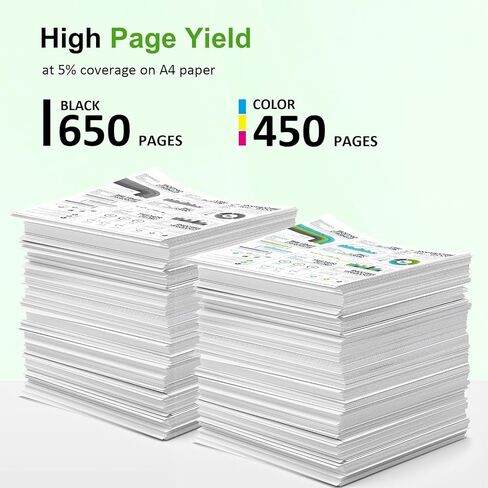 68 68XL Ink Cartridges Black/Color Combo Pack for HP68XL 6155e 6555e Printers Envy 6100e 6500e Series 68e 68 XL Compatible for HP 6155e 6555e 6152e 6552e 6558e 6165e (2 Pack Black Tri-Color) in Kuwait