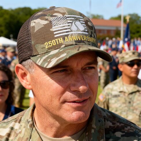 قبعة بيسبول مطرزة للرجال من الذكرى السنوية الـ 250 للولايات المتحدة الأمريكية، قبعة باتريوت العسكرية المخضرمة الأمريكية المموهة in Kuwait