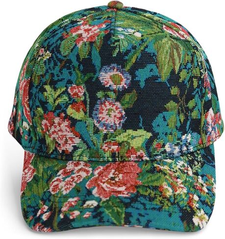 Premium Floral Hat Collection | Crafted with Rich Woven Raised Brocade Fabric | Adjustable Snapback Baseball Hats for Women in Saudi Arabia