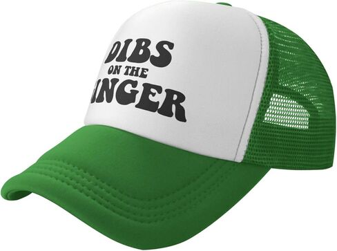 Dibs On The Ginger Hat مضحك شبكة قبعات سائقي الشاحنات الكبار قابل للتعديل قبعات البيسبول هدية روح الدعابة للرجال والنساء الأخضر in Kuwait