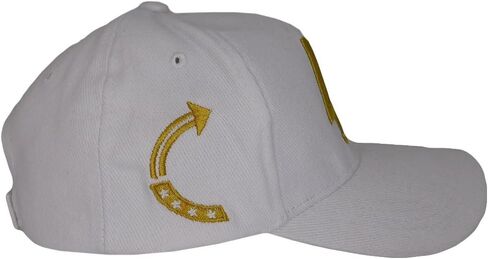 47 3-D Letters Trump USA Flag Arrow White Cotton Adjustable Embroidered Cap Hat in Saudi Arabia