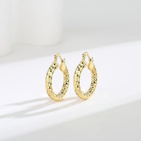 أقراط هوب مطلية للنساء أقراط سميكة أنيقة للسيدات هدايا حلق للنساء in Kuwait