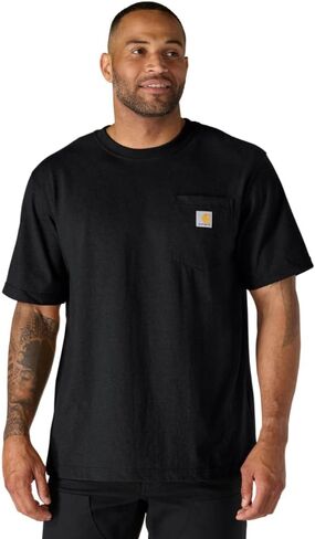 Carhartt Men's Dearborn Relaxed Pocket T-Shirt, Black, Large in Saudi Arabia