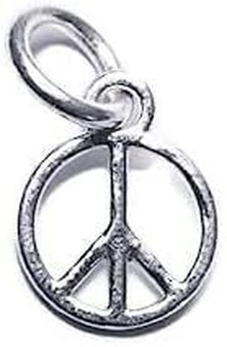 سحر قلادة علامة السلام الصغيرة .925 الفضة الاسترليني in Kuwait