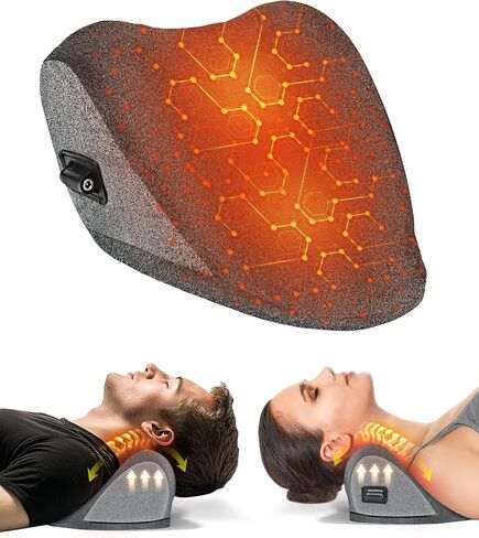 Neck & Cervical Pillows Neck Stretcher - Neck and Shoulder Relaxer for Neck Relief Cervical Spine Traction Device to Relieve Neck and Shoulder Fatigue and Pain Dark Blue in Saudi Arabia