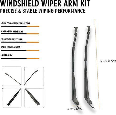 1 Pair Windshield Wiper Arm Compatible with Chevrolet GMC 1985-1991 K5 Blazer Jimmy K10 K20 C1500 C2500 C10 C20 K1500 K2500 Suburban K30 C3500 Replaces OE 42852 15522766 15593245 22111206 in Kuwait