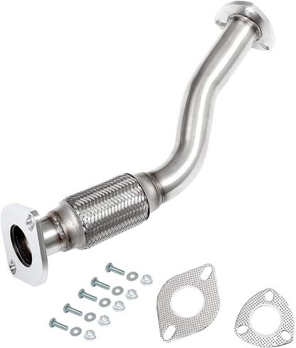 JY PERFORMANCE Compatible For 2008 2009 2010 Chevrolet Malibu Pontiac G6 Saturn Aura Front Flex Pipe 2.4L in Kuwait