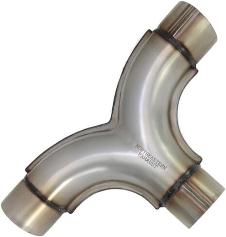 أنبوب عادم عالمي مختوم على شكل حرف Y مدخل/مخرج 2.5 بوصة بطول 13 بوصة | الفولاذ المقاوم للصدأ in Kuwait